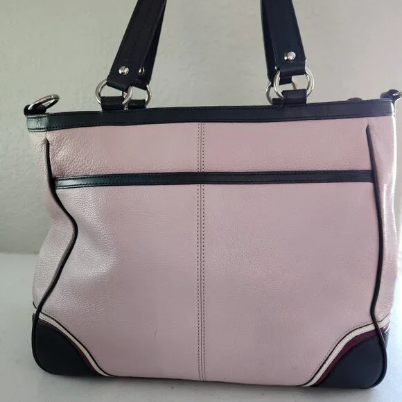 Euc Coach Laura Pink Leather Spector Shoulder Bag Satchel Purse